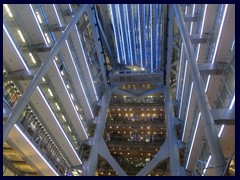 HSBC Bank Building atrium is world famous for its "Blade Runner" feeling. It was designed by the world famous archiect Sir Norman Foster.